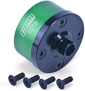 Medium Carbon Steel+Aluminium 7075 Front Middle Rear DIFF CASE for Arrma 1:7 Mojave EXB/Mojave 6S / FIRETEAM/Mojave V2 / 1:8 Outcast/Talion/KRATON/Notorious/KRATON V5 /Talion EXB - Green