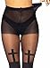 Leg Avenue womens Spandex Opaque Skull and Cross Alternative Tights Hosiery, Cross Black, One Size US