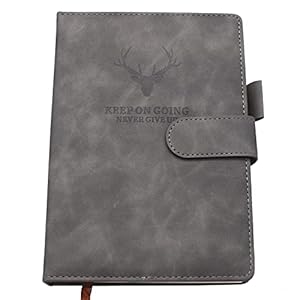 A5 Notebook Journal - Hardcover Executive Notebooks with Premium Thick Paper, College Lined Journal, 8.3"×5.8", 360 Page, Perfect for Office Home School Business Writing & Note Taking (Gray)