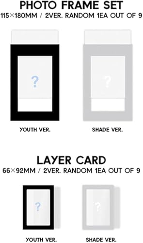 Miniatura 5 de ZEROBASEONE JUVENTUD en la Sombra 1er Mini Álbum CD+POB+Libro de Art+Tarjeta de fotos Selfie+Juego de marcos de fotos+Tarjeta