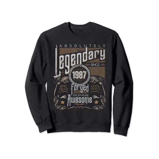 Regalo de cumpleaños 1987 Año de nacimiento, Vintage Sudadera