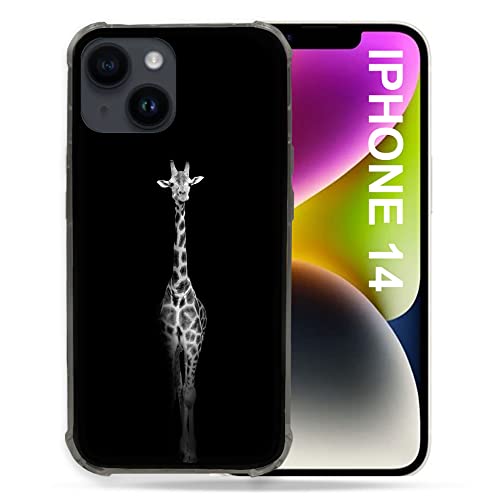 Coque iPhone 14 Girafe Noire accessoire style urbain et chic