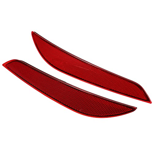 Image of Rear Bumper Reflector Light 84037296 84037297 for Chevrolet Cruze 2016-2019 Left Right Side Red 1 Pair