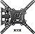 USX MOUNT UL Listed TV Wall Mount for Most 26-60 Inch TVs, Wall Mount TV Brackets with Swivel, Tilt, Rotating, Center Corner Design on Single Stud, Up to 77 lbs Max VESA 400x400mm
