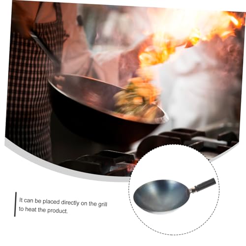 Wok para cocinar con mango ergonómico Alipis miniatura 2
