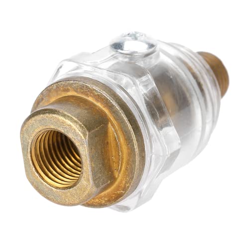 Lubrificador lubrificador em linha, lubrificador antidesgaste leve 1/4 pol. liga de zinco de plástic