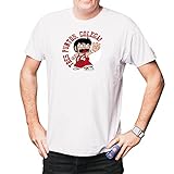 Camisetas EGB Camiseta Adulto/Niño Chicho Terremoto Colega ochenteras 80´s Retro Comic Tallas Especiales (L, Blanco)