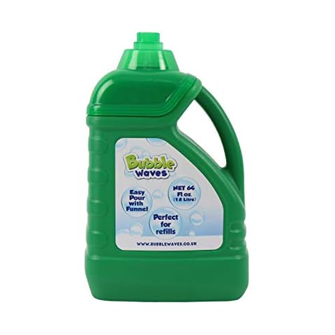 Laeto Bubble Waves Bubbles Mixture Solution Bottle of Bubble Liquid or Mix withFunnel (1.8 Litre with funnel x 1) Cover