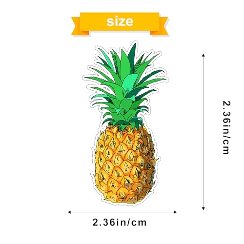Image of 6 Pcs Pineapple Car Air Fresheners, Funny Pineapple Hanging Car Air Fresheners Long Lasting Cute Car Mirror Scented Hanging Car Decoration Ornaments Gift Interior Accessories for Men Women