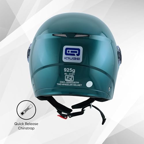 Image of TVS iQube Open Face Helmet for Men & Women | ISI Certified
