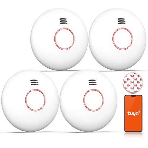 Rauchmelder WLAN mit Magnethalterung, Rauchmelder vernetzt mit...