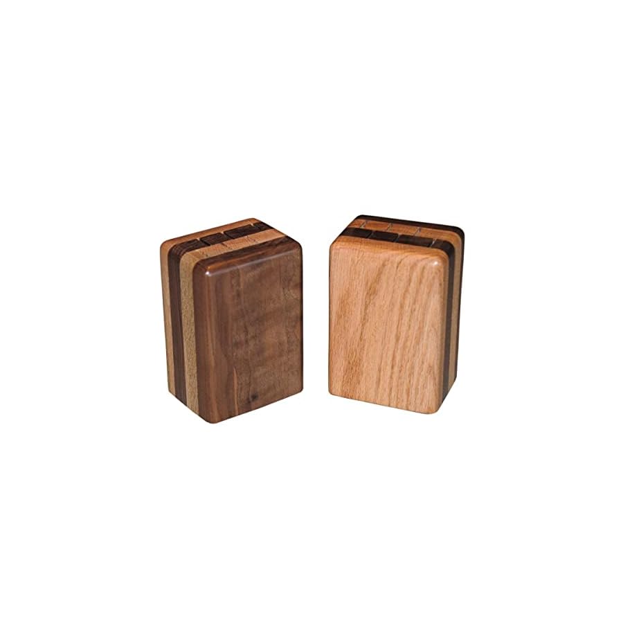 Walnut-Steak-Knife-Block-with-Six-Slots-Oak-and-Walnut Walnut Steak Knife Block with Six Slots, Oak and Walnut