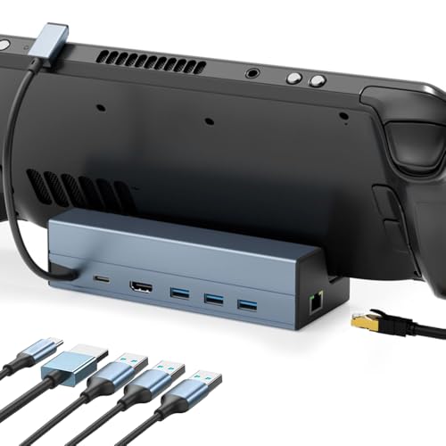 Docking Station per Steam Deck OLED Dock, 6-in-1 BKELHS con 4K
