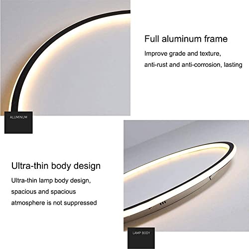 Plafond LED dimmable rond 78cm avec télécommande pour chambre - 6