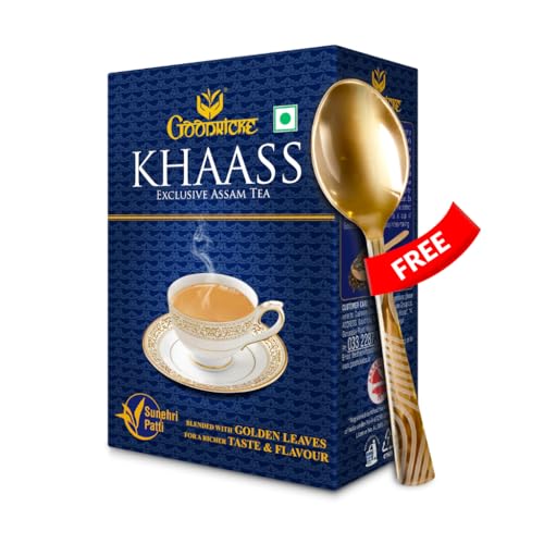 Image of Goodricke Khaass Assam Tea - 250gm (Pack of 1) with Free Spoon(Rose Gold Color) | Milk Tea with Rich Taste Flavor and Irresistable Aroma