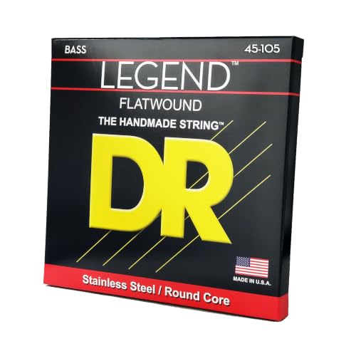 DR Strings Legend- Polished Flatwound Stainless Steel...
