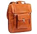 Produktbild Schoolmaster soft&light Retro - amber, Rucksack für Schule u. Freizeit aus Leder mit Laptopfach, Organizer, Fronttasche