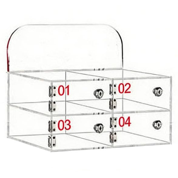 Rangement téléphone portable pour salle de classe et employés : boîte murale transparente en acrylique