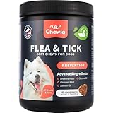 Immune System Support Soft Chews for Dogs - Flea Support for Dogs - Delicious Soft Chewables with Brewers Yeast, Coconut & Salmon Oil