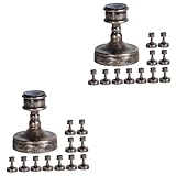 Bougeoirs vintage en plastique - le bougeoir élégant est facile à ajouter du charme à votre espace de vie, fête, mariage, simple à utiliser, bougeoir pour bougie conique