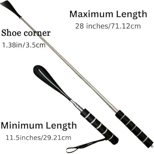 Gancho extensible retráctil para zapatos, ajustable telescópico miniatura 2