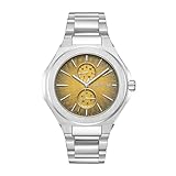 Cerruti 1881 - Orologio Lucardo - Quartz movimento dell'orologio - Larghezza della cassa: 45 mm - Acciaio inossidabile - Orange - Silver - 5 ATM