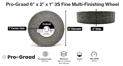 Image of Multi-Finishing Wheel 6 inch x 2 inch x 1 inch, 3S Fine, 13640