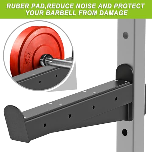 Image of Kipika Power Rack Attachment for 5 /8 inch & 1 inch Holes - Heavy Duty Home Gym Equipment for 2x2 or 3x3 Squat Rack, Adjustable and Easy to Install