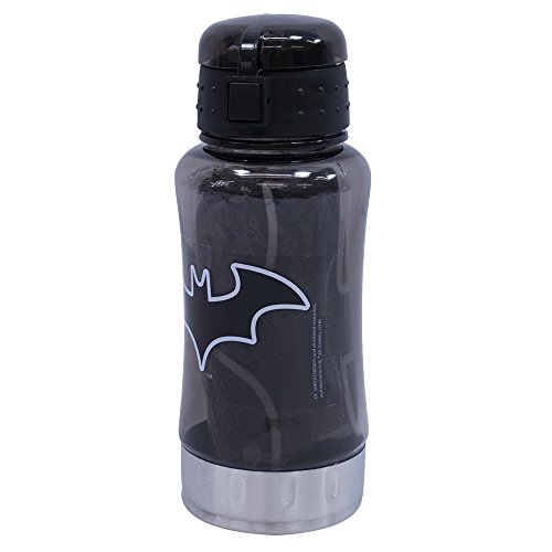 Garrafa 450ml Com Mochila Tipo Saco Batman - Liga Da Justiça