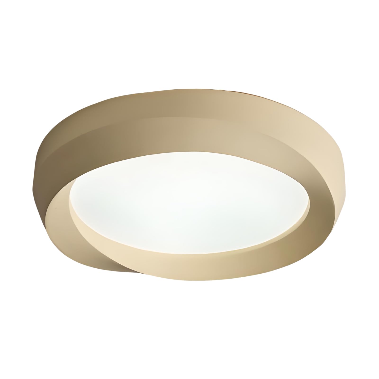 YNVIOZM Mid-Century Flush Mount LED Ceiling Light Vintage Minimalism Round Low-Profile Ceiling Lamp 3-in-1 Color Temperature Modern Lighting Fixtures for Bedroom Living Room Laundry Room Hallway