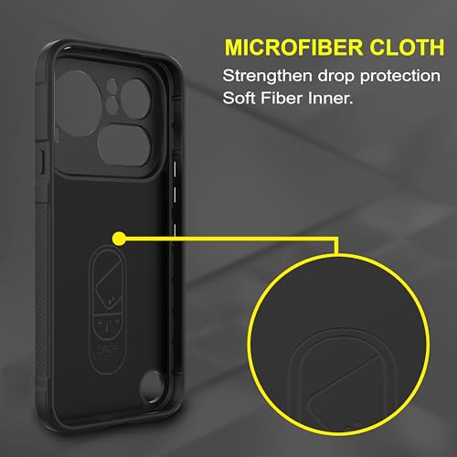 Image of Zapcase Back Case Cover for Nothing Phone (4a) Pro | Compatible for Nothing Phone (4a) Pro Back Cover | Liquid Silicon Magic Case with Camera Protection | Black