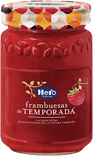 Hero Temporada Mermelada de Frambuesa de Temporada, Sin Colorantes ni Conservantes - 360g