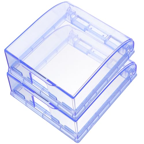 Tofficu 2pcs Waterproof Plug Protector Outlet Receptacle Cover with 110 Degree Opening Angle, Anti Oil Stain and Weatherproof PC Material, Suitable for Kitchen and Bathroom Use