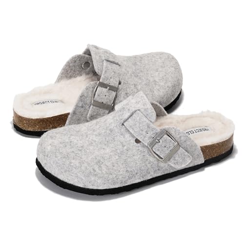 Image of Project Cloud 100% Genuine Leather Footbed Clogs for Women - Memory Foam Arch Support Slippers for Women - Trendy Slip-ons Women's Mules & Clogs Sandals