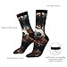XZDWPY Firecracker Soccer Unisex Mid-Calf Socks 3 Black Polyester Skin-Friendly Moisture-Wicking Fashionable Crew Socks