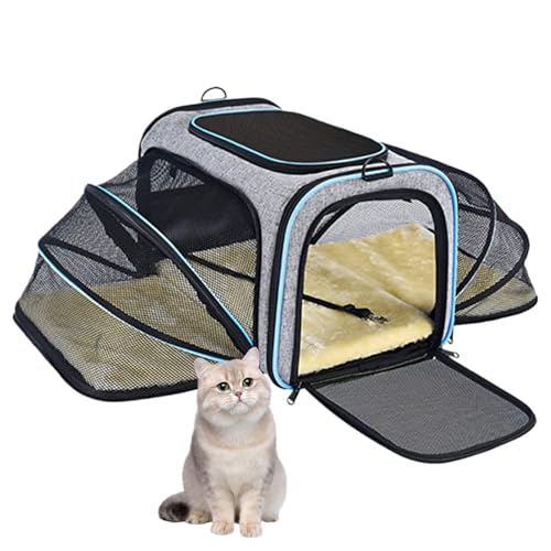 Sac de voyage pour chien idéal en train et voiture avec extensions souples
