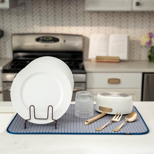 image for S&T INC. Dish Drying Mat XL, 18” x 24”, Absorbent Microfiber Kitch