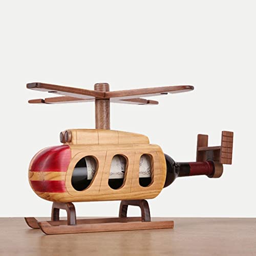 Soporte para botellas de vino de madera sólida miniatura 7
