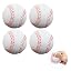 4 White Foam Baseballs