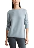Marc O'Polo Marc OߴPolo Damen Strickpullover aus Bio-Baumwolle Langarm, Blau (Frozen Mint), L