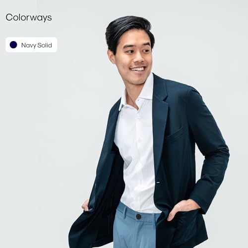 Ministry of Supply Men's Kinetic Blazer, Slim, Fit, Stretch Lightweight Stylish Sport Coat for Business Casual & Summer Wear2