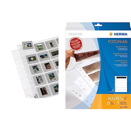 Hama 12 Diahüllen, Herma Fotophan Negativhüllen