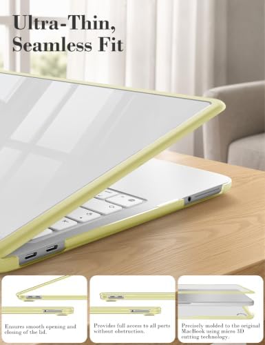 iCasso MacBook Neo Case 13 inch with A18 Pro Chip 2026 A3404 Citrus Yellow — view 4
