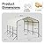 Metal Carport, Carport Canopy 10x15 Heavy Duty Metal for Snow, Outdoor Galvanized Car Port with Enhanced Base for Car, Boats and Truck