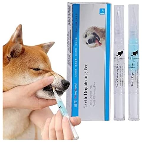 Splenorva Natural Plant Substance - Pet Teeth Repairing Kit, Pet Dog/Cat Teeth Cleaning Pen For Dental Care, Dog Tooth Brushing Kit, Dog Dental Care, Dog Tartar Dental Stone Cleaning Pen Cover