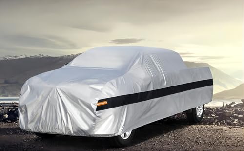 Image of 10Layer Truck Cover Waterproof All Weather. Pickup Truck Cover Rain Snow UV Dust Protection. Length: 242-250 inches, Universal Fit for Ford F150 Chevy Silverado Dodge Ram 1500.