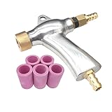 HOLDWIN Sand Blaster Gun, Sandblasting Sandblaster Gun Kit for Sandblast Blast Cabinet with 5Pcs Ceramic Nozzles