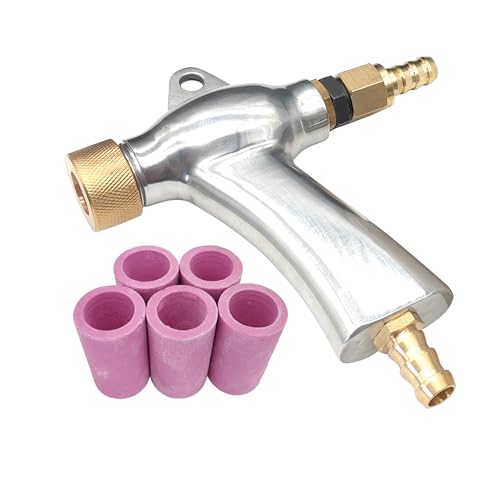 Image of Sand Blaster Gun, Sandblasting Sandblaster Gun Kit for Sandblast Blast Cabinet with 5Pcs Ceramic Nozzles