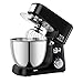 Mikser Stojący O Dużej Pojemności, Wielofunkcyjny Mikser Do Ciasta Domowego Z Trzepaczką I Mieszadłem Automatyczne Blendery O Dużej Mocy Najlepszy Przyjaciel Szefa Kuchni (Kolor: Czarny) (Czarny)