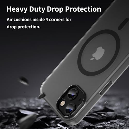 Coque iPhone 13 compatible MagSafe et protège-écran mat translucide